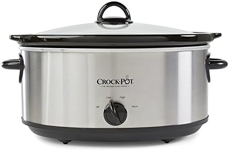 Crock-Pot 7 Quart Oval Manual Slow Cooker – Stainless Steel S29J