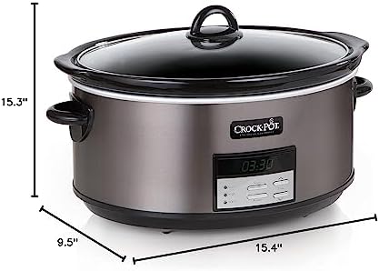 Crock-Pot 8 Quart Programmable Slow Cooker with Auto Warm S28X