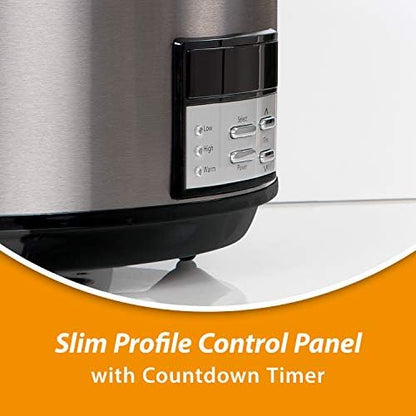 Crock-Pot 8 Quart Programmable Slow Cooker with Auto Warm S28X