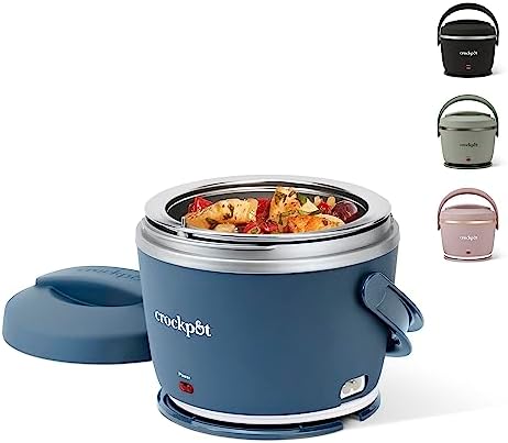Crock-Pot Electric Lunch Box Food Warmer 20oz – Faded Blue S22J