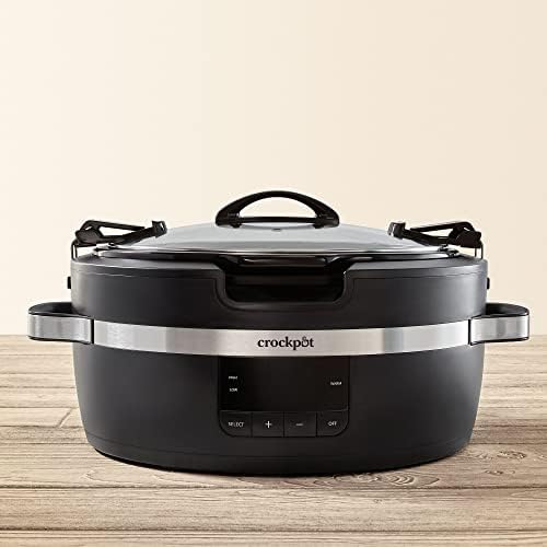 Crock-Pot Thermoshield 6 Quart Slow Cooker with Carry Handles S12M