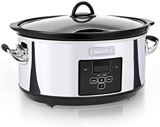 Crock-Pot 7 Quart Programmable Slow Cooker – Polished Platinum S23F