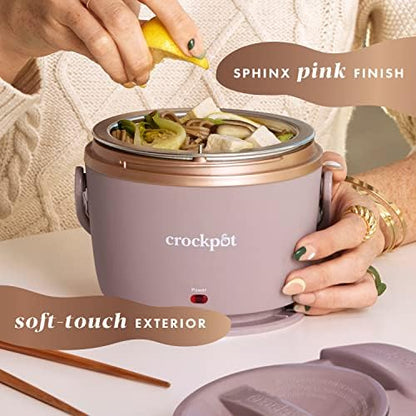 Crock-Pot Electric Lunch Box Food Warmer 20oz – Blush Pink S18K
