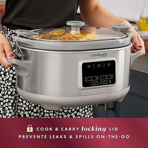 Crock-Pot 7 Quart Programmable Cook & Carry Slow Cooker S19L