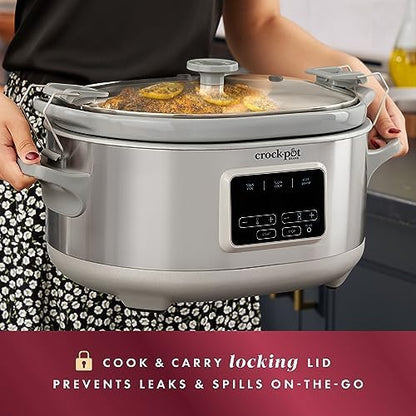 Crock-Pot 7 Quart Programmable Cook & Carry Slow Cooker S19L