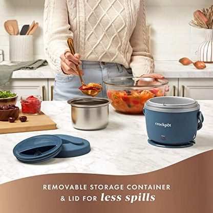 Crock-Pot Electric Lunch Box Food Warmer 20oz – Faded Blue S22J