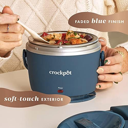 Crock-Pot Electric Lunch Box Food Warmer 20oz – Faded Blue S22J