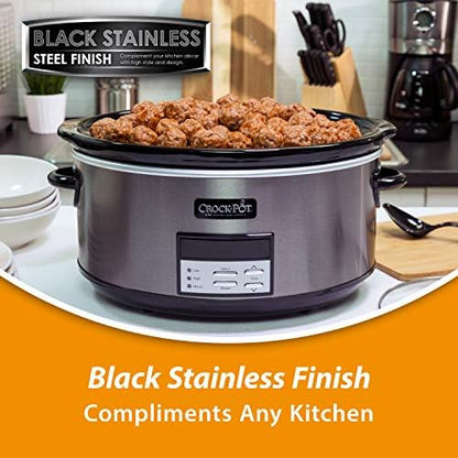 Crock-Pot 8 Quart Programmable Slow Cooker with Auto Warm S28X