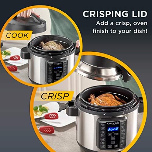 Crock-Pot Express Crisp 8 Quart 10-in-1 Pressure Cooker S06G