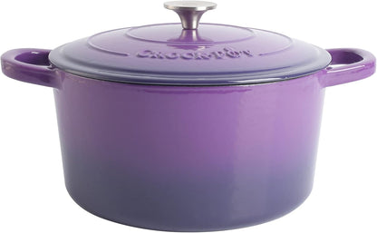 Crock-Pot 3 Quart Enameled Cast Iron Dutch Oven – Aqua S02R