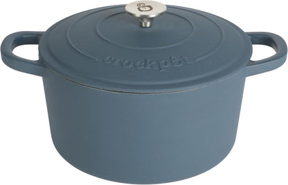 Crock-Pot 3 Quart Enameled Cast Iron Dutch Oven – Aqua S02R