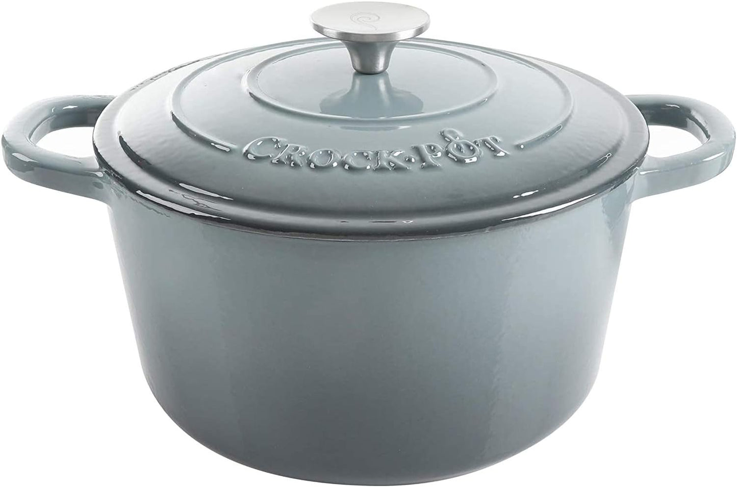 Crock-Pot 3 Quart Enameled Cast Iron Dutch Oven – Aqua S02R