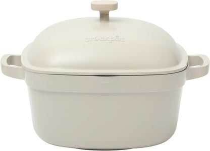 Crock-Pot 3 Quart Enameled Cast Iron Dutch Oven – Aqua S02R